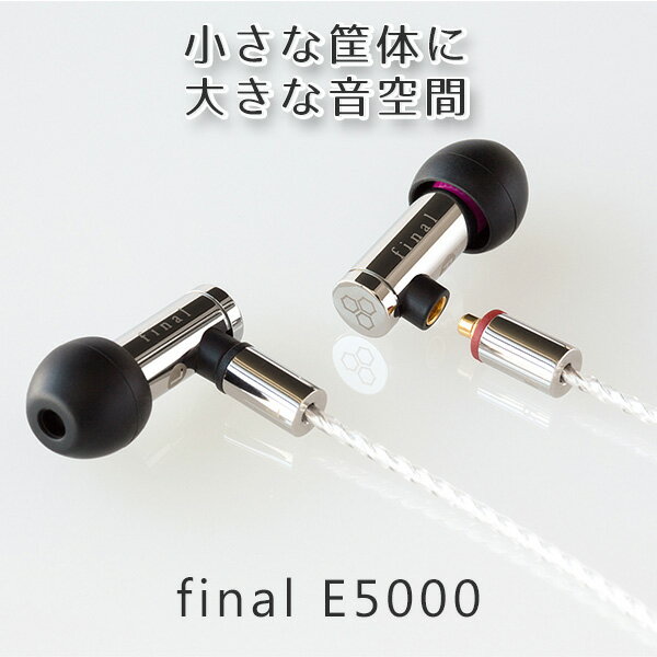 final ファイナル E5000 【送料無料】 高音質 イヤホン 有線 カナル型 イヤホン イヤフォン 【2年保証】