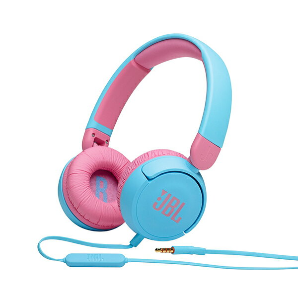 ヘッドホン 子供用 JBL JR310 ライトブルー/ピンク 【JBLJR310BLU】 キッズモデル マイク付き 折りたたみ可 オンライン授業