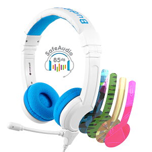 ヘッドホン 有線 マイク付き 子供用 ONANOFF BuddyPhones School+ Blue オナノフ キッズモデル オンライン授業 ボイスチャット通販