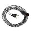 5/1Ǻ100%ݥȥХå(ץȥ꡼)ۡڤ󤻡AUDEZE ǥ Premium Black-Silver headphone cable for LCD (4pin XLRХ) CBL-XL-1025 ꥱ֥ ̵