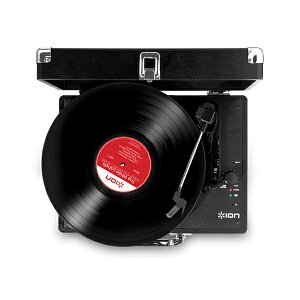 (次回入荷：未定)レコードプレーヤー ION アイオン VINYL MOTION -Portable Suitcase Turntable-ステレオスピーカー搭載 オールインワン・アナログ・レコードプレーヤー 【送料無料】