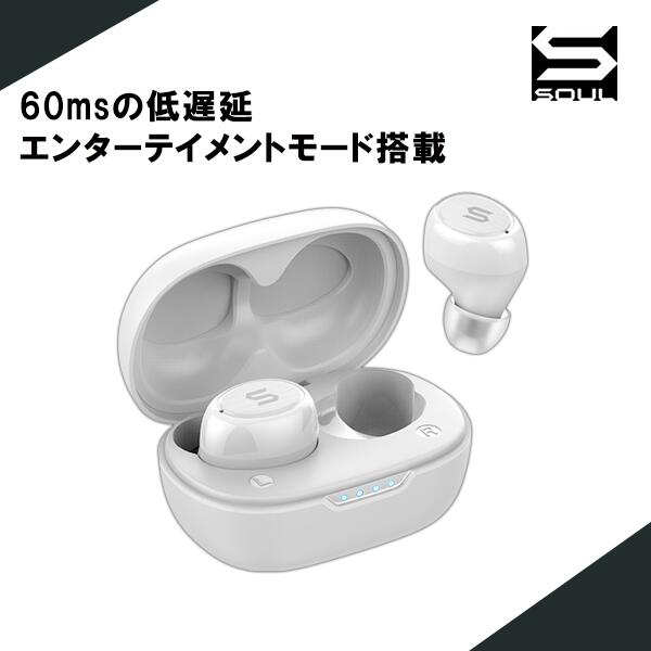 SOUL ソウル S-MICRO10 ホワイト  ワイヤレスイヤホン Bluetooth TWS 無線 ブルートゥース イヤホン カナル型