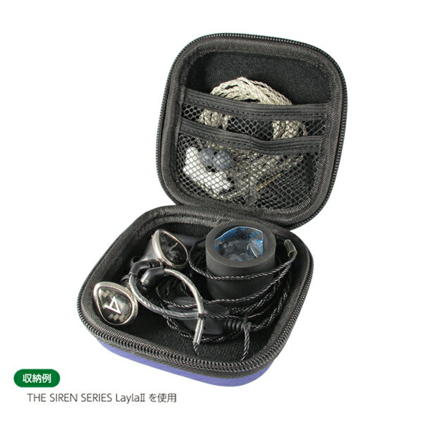 musashino LABEL ムサシノレーベル イヤホンケース セミハードTYPE ネイビー 【CP-EPLC1/N】