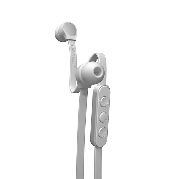 カナル型イヤホン(イヤフォン) JAYS a-JAYS Four+ iOS White/Sil...