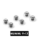 新感覚 圧迫感ゼロ イヤーピース AZLA SednaEarfit Crystal MS/M/MLサイズ各1ペア 【AZL-CRYSTAL-SET-M】疲れにくい イヤーチップ