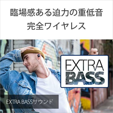 ワイヤレス イヤホン ソニー SONY WF-XB700 BZ ブラック Bluetooth ブルートゥース マイク付き 重低音 急速充電 フルワイヤレス 完全ワイヤレス 防水 IPX4 左右分離型 完全独立型 【送料無料】