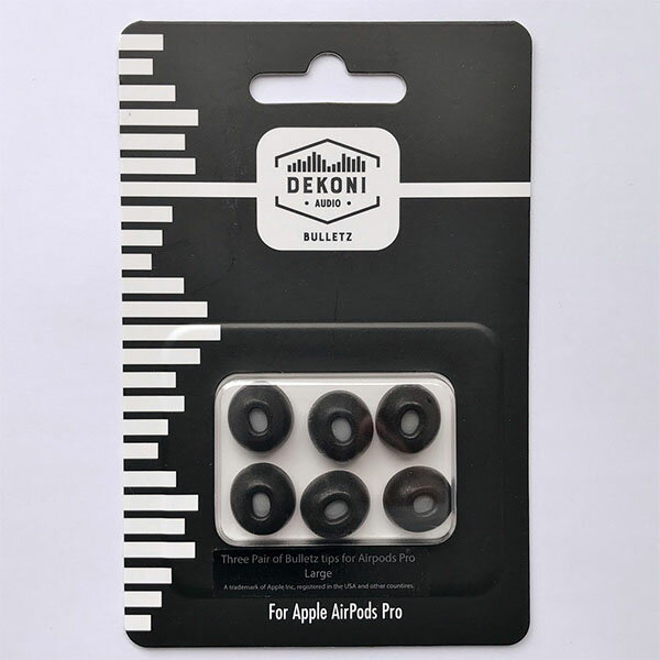 【11/1限定★抽選で最大100%ポイントバック！(要エントリー)】DEKONI AUDIO BULLETZ AirPods Pro (Lサイズ 3ペア) 【ETZ-APP-LG】 AirPods イヤーピース
