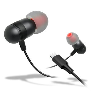 FSC ライトニングハンズフリーイヤホン ブラック 【FS-MFIEMS05-BK】 イヤホン 有線 Lightning iphone ipad マイク付き販売