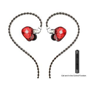 HIDIZS MS1Rainbow Red 有線 イヤホン カナル型 ダイナミック リケーブル対応 ネット通販
