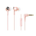 audio-technica オーディオテクニカ ATH-CK350iS PK ピンク カナル型 イヤホン イヤフォン 【1年保証】