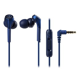 【4/25限定★抽選で最大100%ポイントバック！(要エントリー)】audio-technica オーディオテクニカ ATH-CKS550XiS BL(ブルー) リモコン付き 高音質 カナル型 イヤホン イヤフォン マイク付き 【1年保証】 【送料無料】