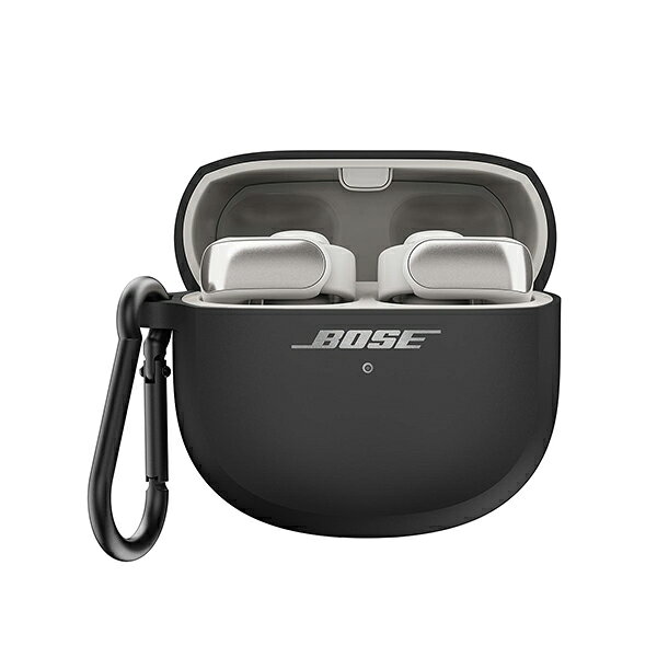 (お取り寄せ) Bose Ultra Open Earbuds Wireless Charging Case Cover Black ボーズ 専用ケース シリコンケース カバー ワイヤレス充電対応