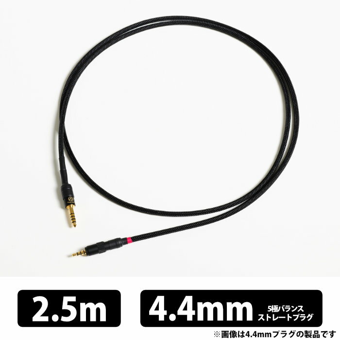 SONY製ヘッドフォンMDR-M1ST用ヘッドフォンリケーブルBrise Audio　BSHP for M1ST V2▼ 製品仕様BSHP for M1ST V2はSONY社製ヘッドフォンMDR-M1ST専用ケーブルとなります。スタジオでの使用を考慮し純正ケーブル同様にネジ止め可能な専用端子を採用いたしました。BSHP for M1ST V2では純正で用意されていない4極2.5mm端子も含め、4.4mm 3.5mm(4極：3極) 6.3mm 4極XLRなど各種ご用意しました。※その他の接続方法などをご希望の場合はお問い合わせください。純正からの確実なクオリティアップを目指し開発しております。プラグ仕様の変更に伴い、V2へアップデートを行いました。▼ スペックコネクタメーカー情報なしプラグ3.5mm 3極 / 4.4mm 5極 / 6.3mm線材高機能高純度銅導体長さ1.3m / 2.5mマイクなし 関連キーワード ヘッドフォン 有線 ヘッドホン ケーブル 交換 リケーブル 高音質 音質改善 音質向上 アップグレードケーブル 交換用ケーブル ヘッドホンケーブル ケーブル交換