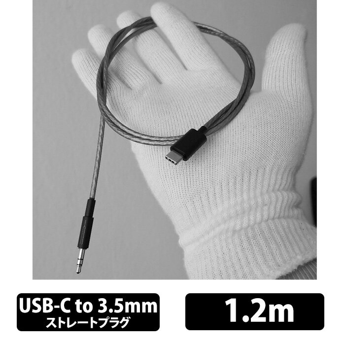 (お取り寄せ) CAMERTON SM-2 モバイル用片出しケーブル USB-C to 3.5mm 1.2m ヘッドホンケーブル カマ..