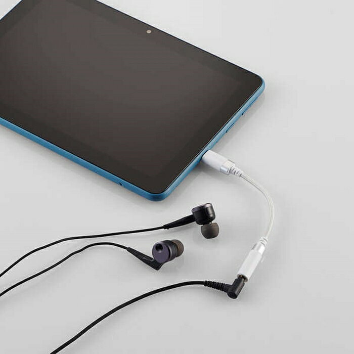 ELECOM USB Type-C-3.5mm変換ケーブル (高耐久) ホワイト 変換アダプター 変換ケーブル DAC オーディオアクセサリー ハイレゾ エレコム e-earphone-10038271 eイヤホン楽天市場店 サンプル画像3