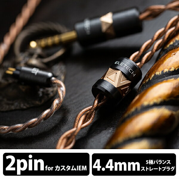 楽天eイヤホン楽天市場店（お取り寄せ） ELETECH Raphael 2pin to 4.4mm Balanced イヤホンケーブル リケーブル （送料無料）