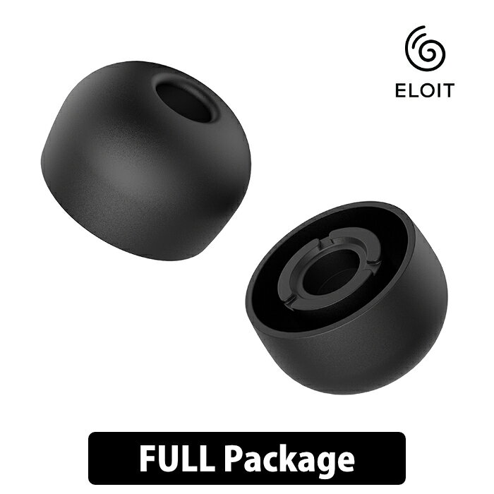 ELOIT VELVET NARROW BORE FULL Package イヤーピース イヤーチップ 先端 ゴム 有線IEM用 VELVETシリーズ クリア コーンコア構造 やわらかい 滑らか フィット 高圧マットコーティング エルオイト