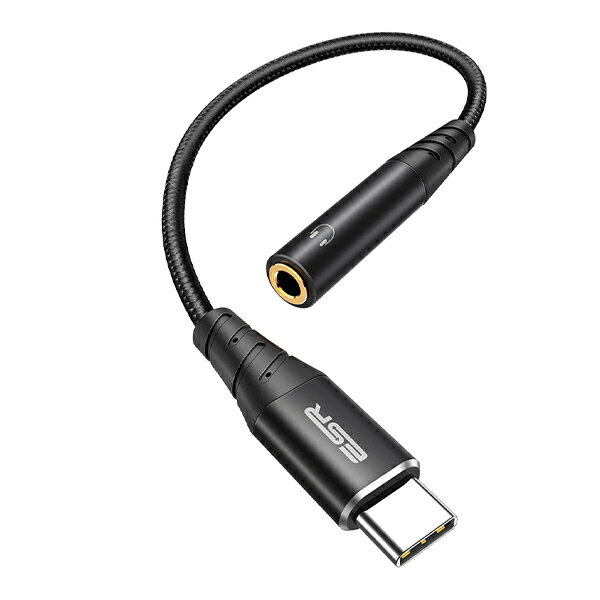 96KHz/24bit ハイレゾオーディオ対応ESR USB-C to 3.5 mm Headphone Adapter▼ Hi-Fiオーディオアダプター最大96kHz/24bitでかなりクリアなデジタル・アナログサウンドを楽しむことができます。ほとんどの3.5mmジャックとUSB-Cポートに対応しています。▼ 多機能この多用途なアダプターにより、音楽を聞いたり、電話に出たり、音量を調節したりすることができます。※すでに3.5mmジャックを備えたスマホでの通話には対応していません。※iPad Pro (2018)での通話やインラインコントロールには対応しておりません。▼ 高音質ハイレゾDACチップにより、ノイズを低減し、ロスの少ない安定したハイレベルなオーディオ伝送を実現しています。▼ 丈夫で長持ち耐食性アルミニウムケーシングによりチップを保護します。また編組ナイロンシールドは引っ張り強度20kgで、最大で10,000回の折り曲げに耐えることができます。