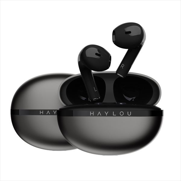 【5/25限定★抽選で最大100%ポイントバック！(要エントリー)】HAYLOU X1 ブラック ワイヤレスイヤホン Bluetooth ブルートゥース マイク 付き 通話 防滴 IPX4 ゲーム 低遅延モード ハーフ インナーイヤー イヤホン