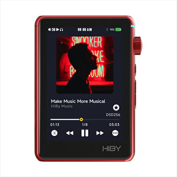 オーディオ HiByMusic R3 II - Red ハイビーミュージック 音楽プレーヤー ポータブルオーディオプレーヤー ハイレゾ Bluetooth 小型 送料無料 国内正規品 長期保証加入可