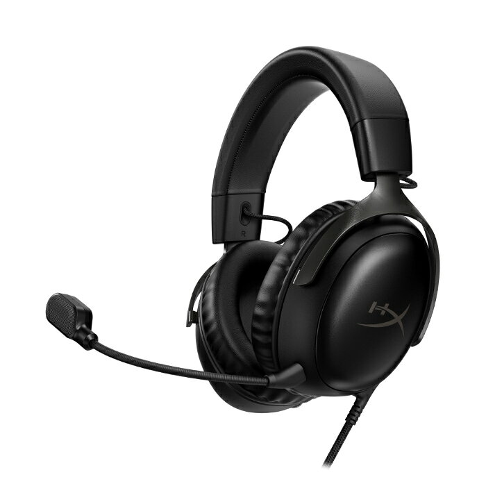Hyper X HyperX Cloud III Gaming Headset - BK【727A8AA】 ゲーミングヘッドセット 有線ヘッドホン 密閉型 ダイナミックドライバー ノイズキャンセリング ハイパーエックス 【グループB】