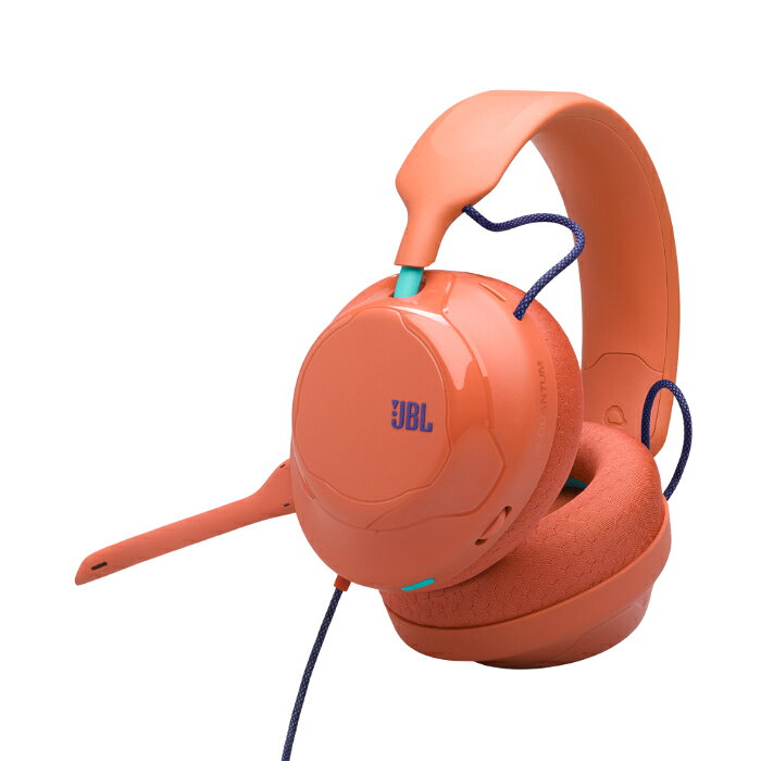 (9月17日発売予定) JBL Quantum 120 コーラル【JBLQTUM120COR】 ゲーミングヘッドセット 有線ヘッドホン 3.5mmプラグ 着脱式ブームマイク 空間サウンド ファブリックイヤーパッド ジェイビーエル