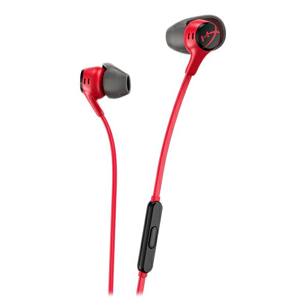 【ゲーミングイヤホン】Kingston HyperX Cloud Earbuds II レッド マイク付き【705L8AA】キングストン ハイパーX スマホゲーム モバイルゲーム【16時までのご注文は即日出荷】