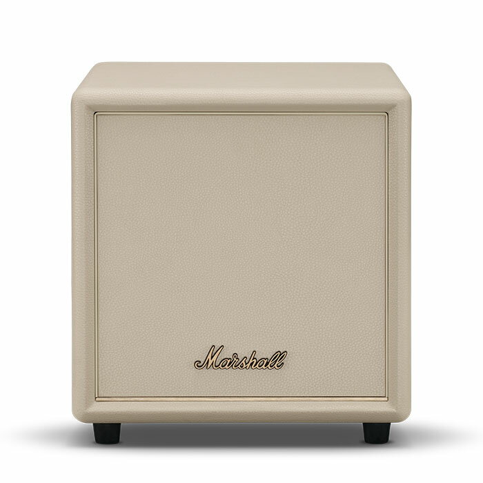 【1/1限定★抽選で最大100%ポイントバック！(要エントリー)】(お取り寄せ) Marshall Heston Sub 200 Cream サブウーファー 重低音 無線 ワイヤレス Bluetooth LE Audio LC3 映画 テレビ 動画 ウォールグロメット同梱 専用アプリ対応 マーシャル