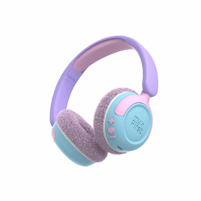 myFirst CareBuds Max Cotton Candy Mix ワイヤレスヘッドホン 子供向けヘッドホン キッズ向けヘッドホン 有線 最大音量リミッター 自動外部音取込モード 交換式イヤーパッド マイファースト