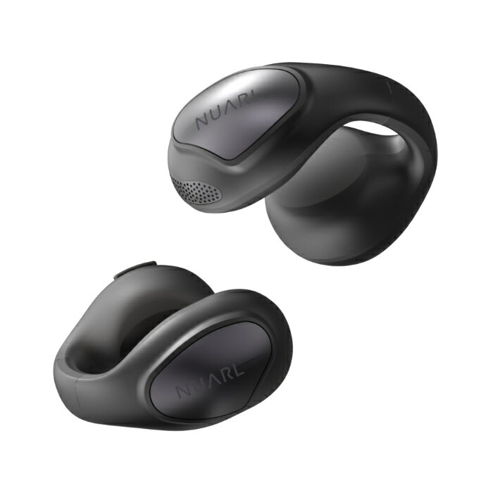 NUARL νClip Standard Edition Open Wireless Earbuds ナチュラルブラック【NVCSE-NB】 ワイヤレスイヤホン クリップ式 耳を塞がない 空間オーディオ Bluetooth 5.4 ヌアール 【グループB】