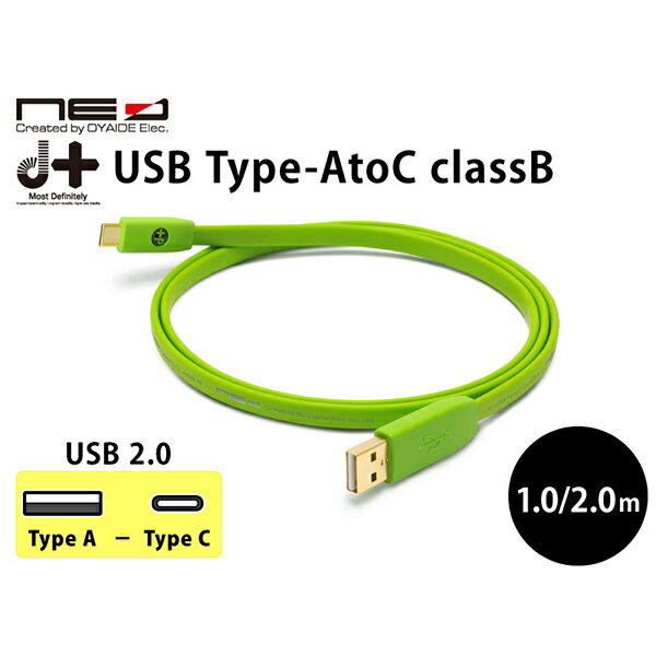 オヤイデ電気 d+USB Type-A to C classB (2.0m) オーディオケーブル USBケーブル Type-C 