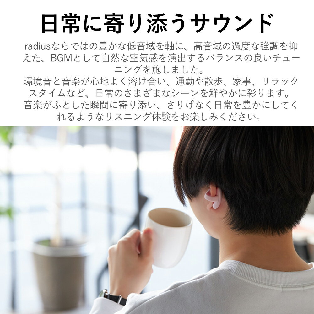 【5/25限定★抽選で最大100%ポイントバック！(要エントリー)】radius HP-H10BTK ブ...