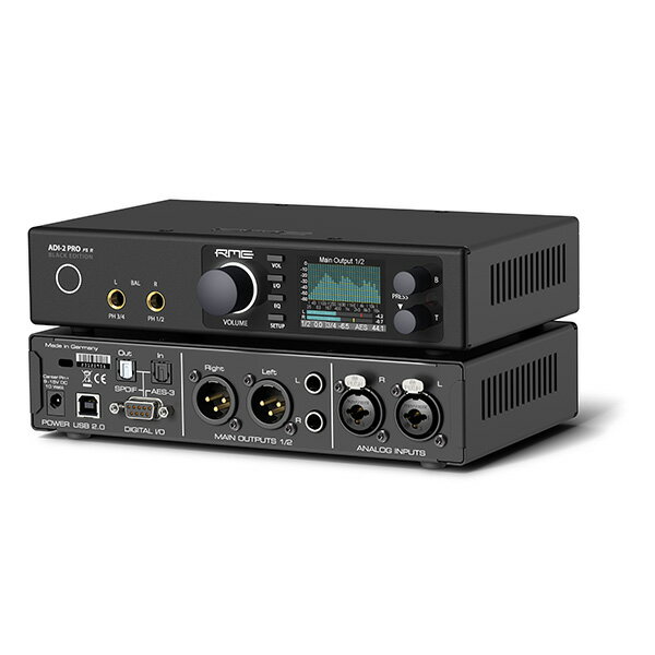 【お取り寄せ】 RME アールエムイー ADI-2 Pro FS R Black Edition DAコンバーター 据え置き DAC アンプ ヘッドホンアンプ DSD EQ リモコン付き アナログ デジタル コンバーター リファレンス 据置 送料無料