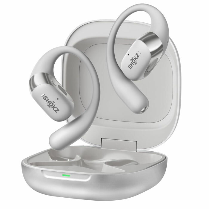 Shokz OpenFit 2+ Grey【SKZ-EP-000051】ワイヤレスイヤホン オープンイヤー 耳を塞がない Bluetooth ..