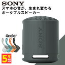 【5/1限定★抽選で最大100 ポイントバック！(要エントリー)】【小型ワイヤレススピーカー】SONY ソニー SRS-XB100 BC ブラック Bluetooth ブルートゥース スマホ対応 小型 持ち運び 低音【送料無料】【16時までの注文で即日出荷】