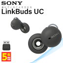 【耳をふさがない/オープンイヤー】SONY ソニー LinkBuds UC for Microsoft Teams WF-L900UC HM ワイヤレスイヤホン Bluetooth 開放型 マルチポイント 2台同時接続 iPhone Android PC 通話 マイク付き 防水 小型