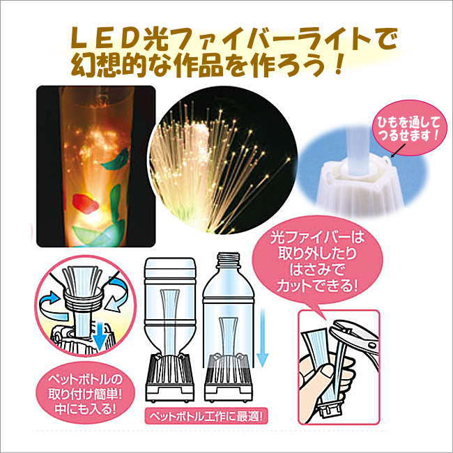簡単光の工作キット LED光ファイバーライト夏...の紹介画像2