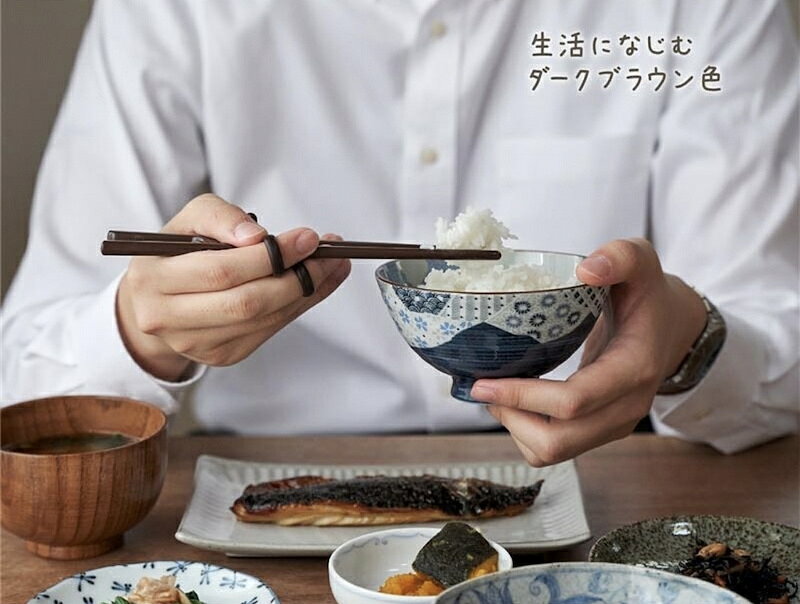 イーエジソンのEDISON エジソンのお箸III【左手用】 左利き応援グッズ エジソン箸 トレーニング箸 練習用箸 年間100万本 お箸練習 食事サポート 滑り止め加工 カトラリー しつけ箸 お箸【大人用】｜アングル3