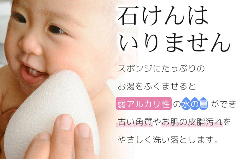 植物性こんにゃくスポンジ 蒟蒻洗顔【ぷるるんスポンジ】石けんなしで洗える 洗顔全身マッサージパフ 驚きのもっちり感