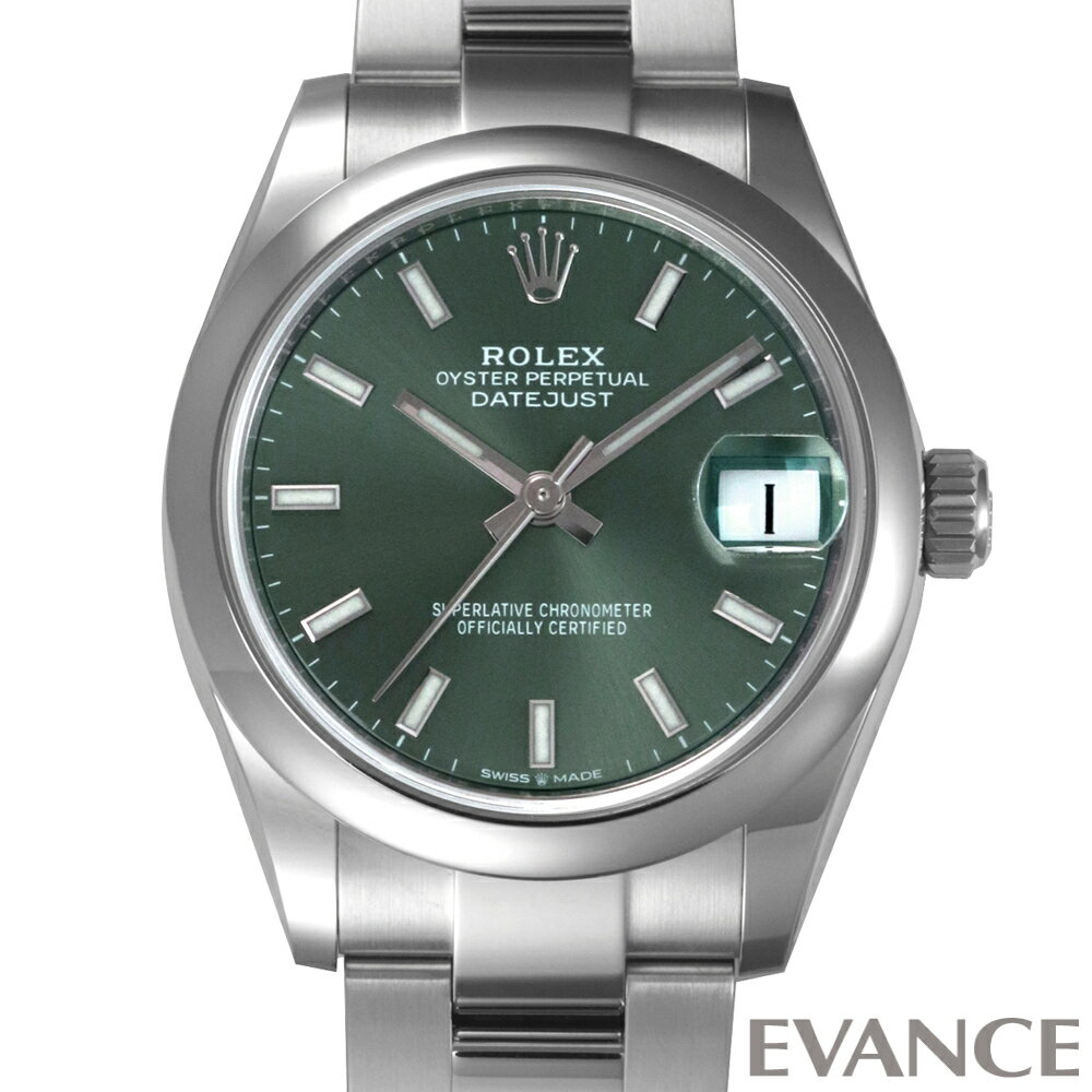 【新品】 ロレックス デイトジャスト 31 278240 ミントグリーン ボーイズ 【腕時計】【ROLEX】
