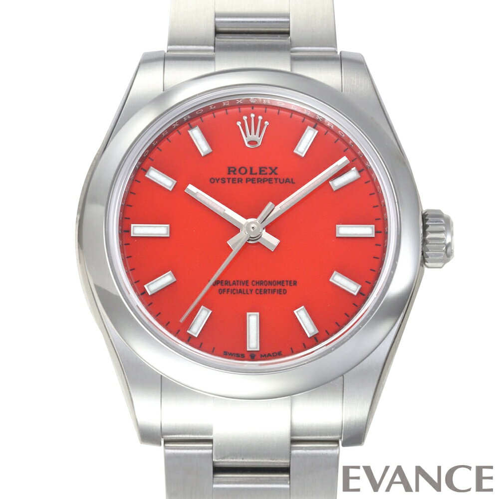 【未使用品】 ロレックス オイスター パーペチュアル 31 277200 コーラルレッド ボーイズ 【腕時計】【ROLEX】