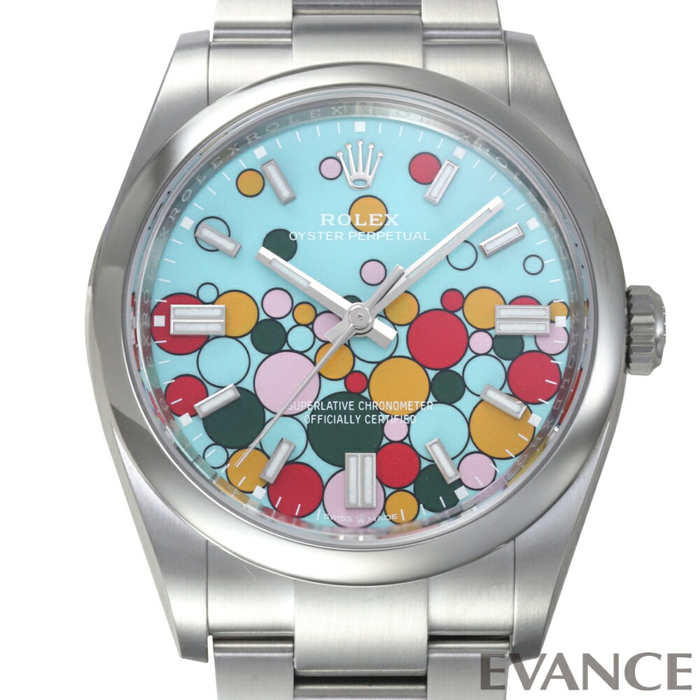オイスター 腕時計（メンズ） 【新品】 ロレックス オイスター パーペチュアル36 126000 ターコイズブルー セレブレーションモチーフ メンズ 【腕時計】【ROLEX】