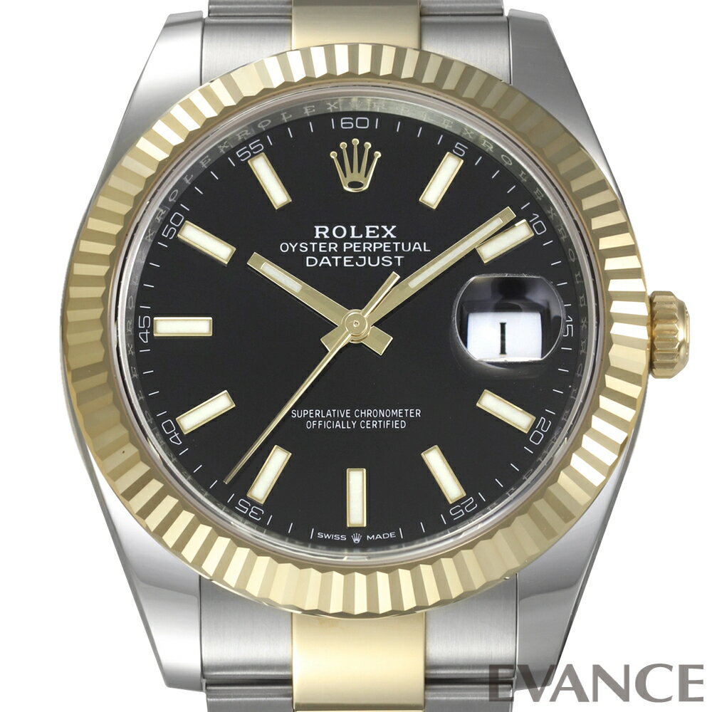 デイトジャスト 腕時計（メンズ） 【新品】 ロレックス デイトジャスト 41 126333 ブライトブラック メンズ 【腕時計】【ROLEX】