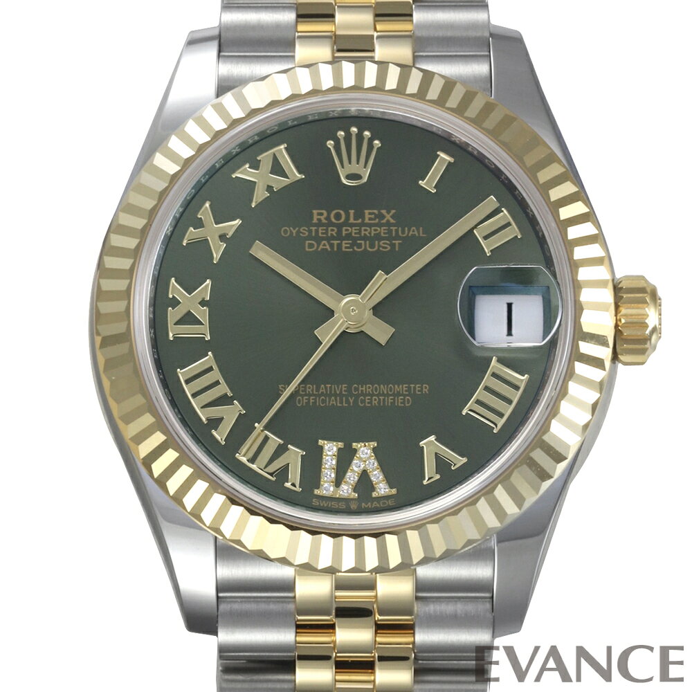 【新品】 ロレックス デイトジャスト 31 278273 オリーブグリーン ボーイズ 【腕時計】【ROLEX】