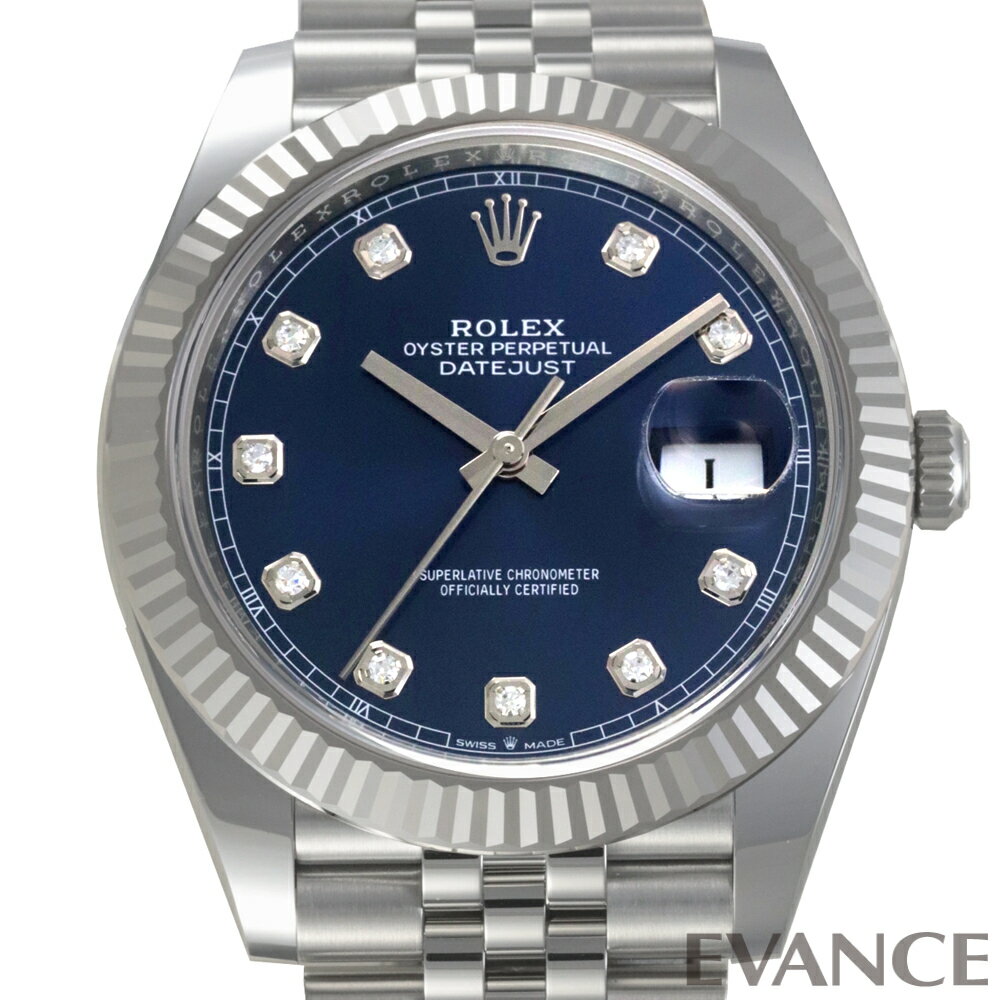 デイトジャスト 腕時計（メンズ） 【新品】 ロレックス デイトジャスト 41 126334G ブライトブルー メンズ 【腕時計】【ROLEX】
