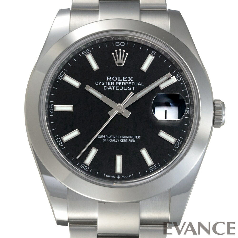 デイトジャスト 腕時計（メンズ） 【新品】 ロレックス デイトジャスト 41 126300 ブライトブラック メンズ 【腕時計】【ROLEX】