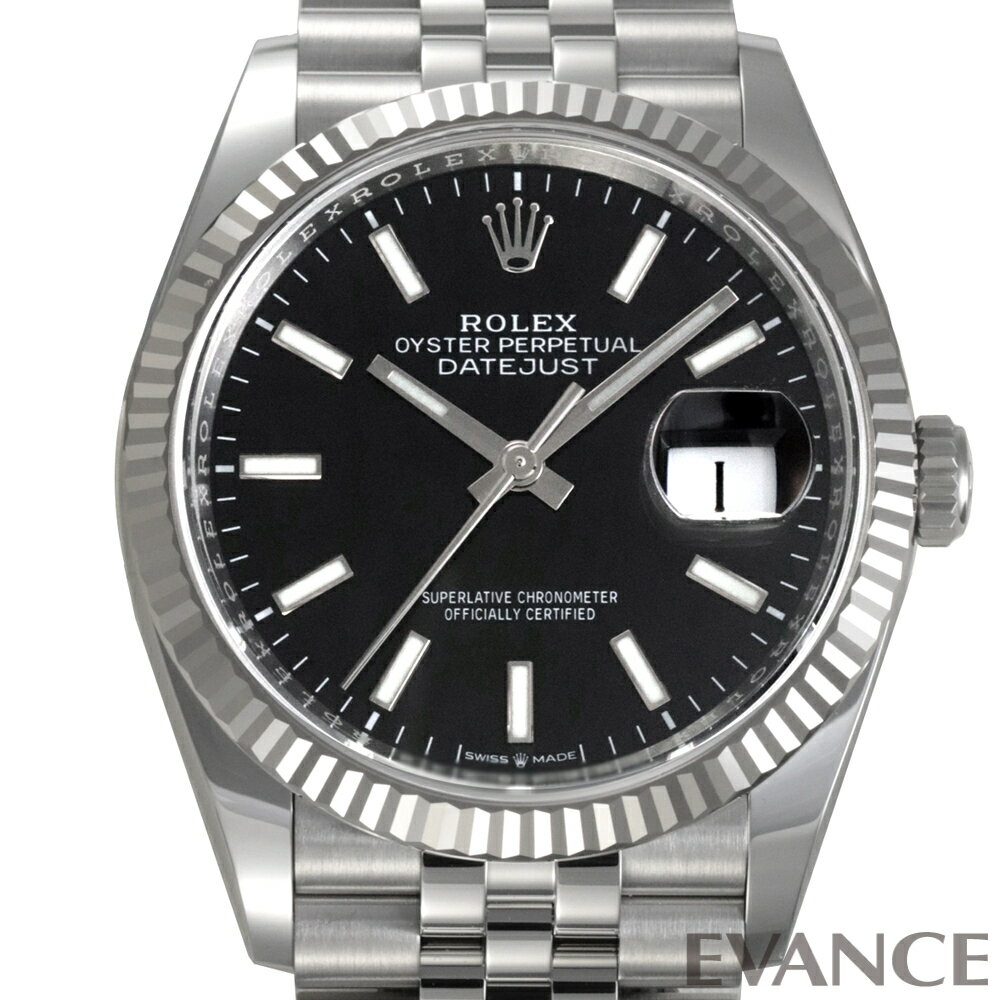 デイトジャスト 腕時計（メンズ） 【新品】 ロレックス デイトジャスト 36 126234 ブライトブラック メンズ 【腕時計】【ROLEX】