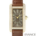 【中古】 カルティエ タンク アメリカン SM WB705631 ブラウン レディース 【腕時計】【CARTIER】