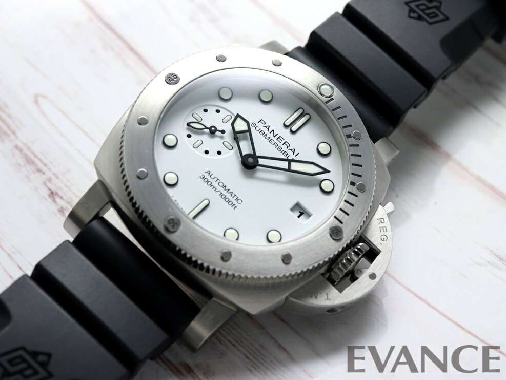 【中古】 パネライ サブマーシブル ビアンコ PAM01223 ホワイト X番 メンズ 【腕時計】【PANERAI】