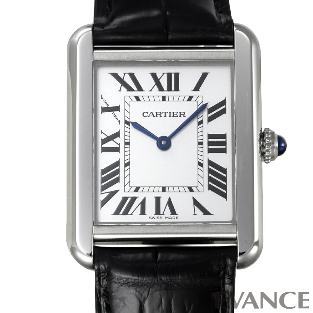 【中古】 カルティエ タンク ソロ SM W5200005 シルバー レディース 【腕時計】【CAR ...